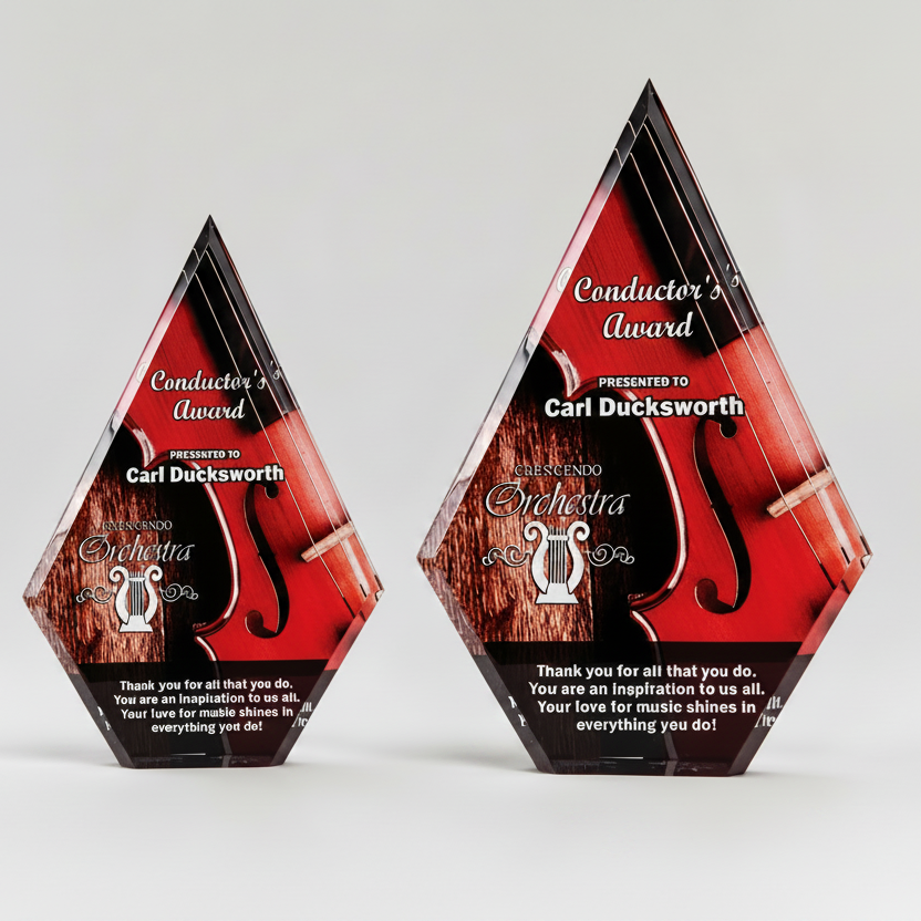 Full-Color Diamond Acrylic Award
