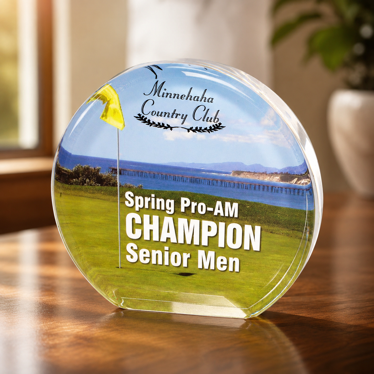 Full-Color Round Acrylic Award