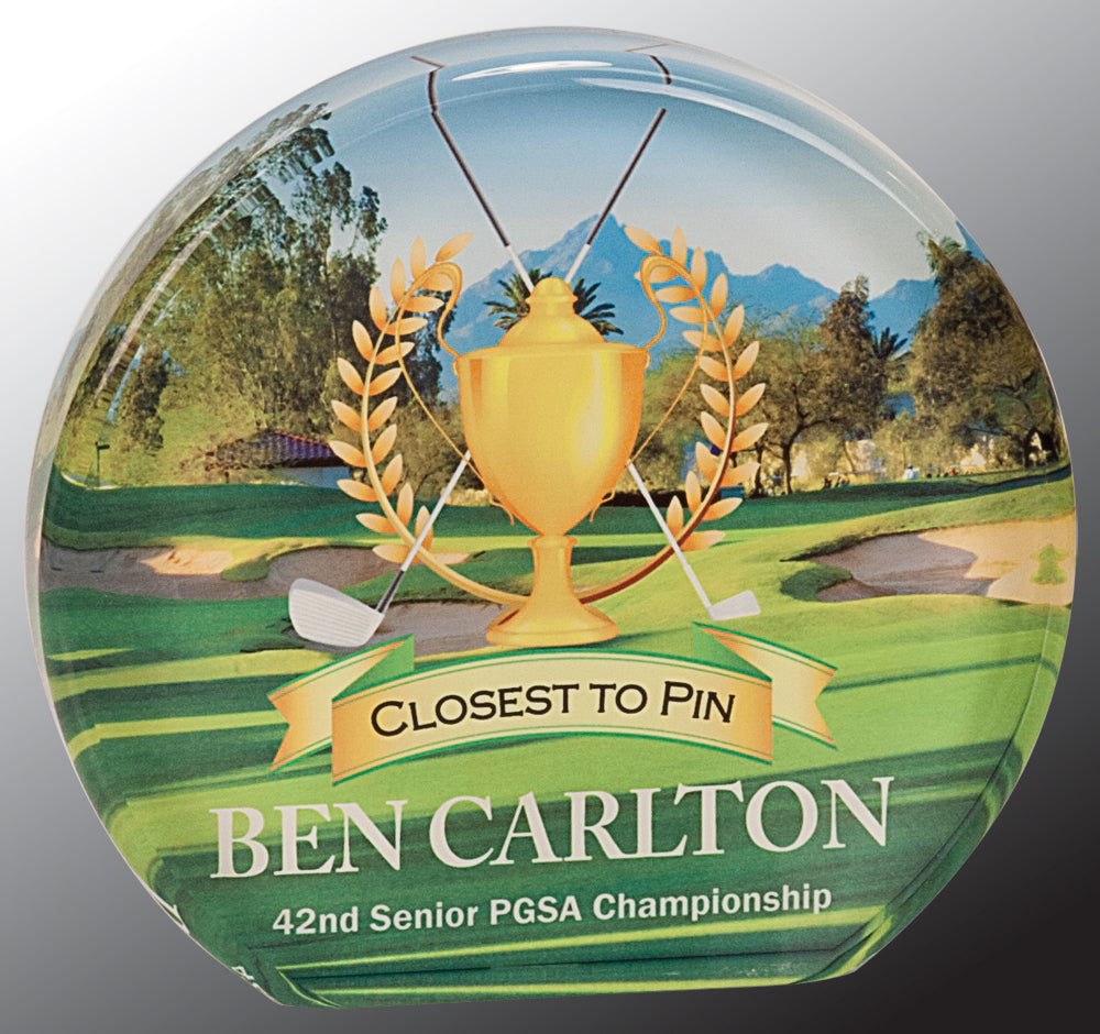 Full-Color Round Acrylic Award