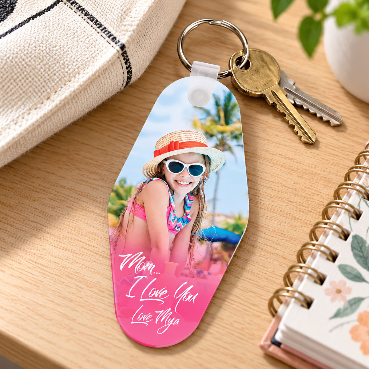 Full Color Keychain in a classroom setting
