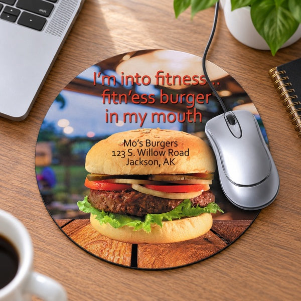Full Color Mouse Pad in an office setting