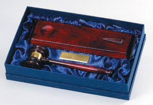 Rosewood Gavel and Stand