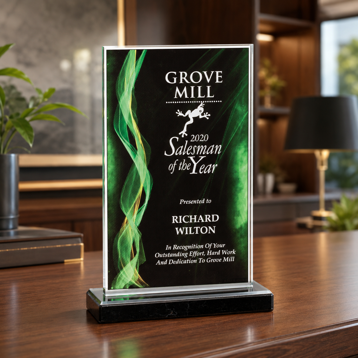 Illusion Swirl Acrylic Award