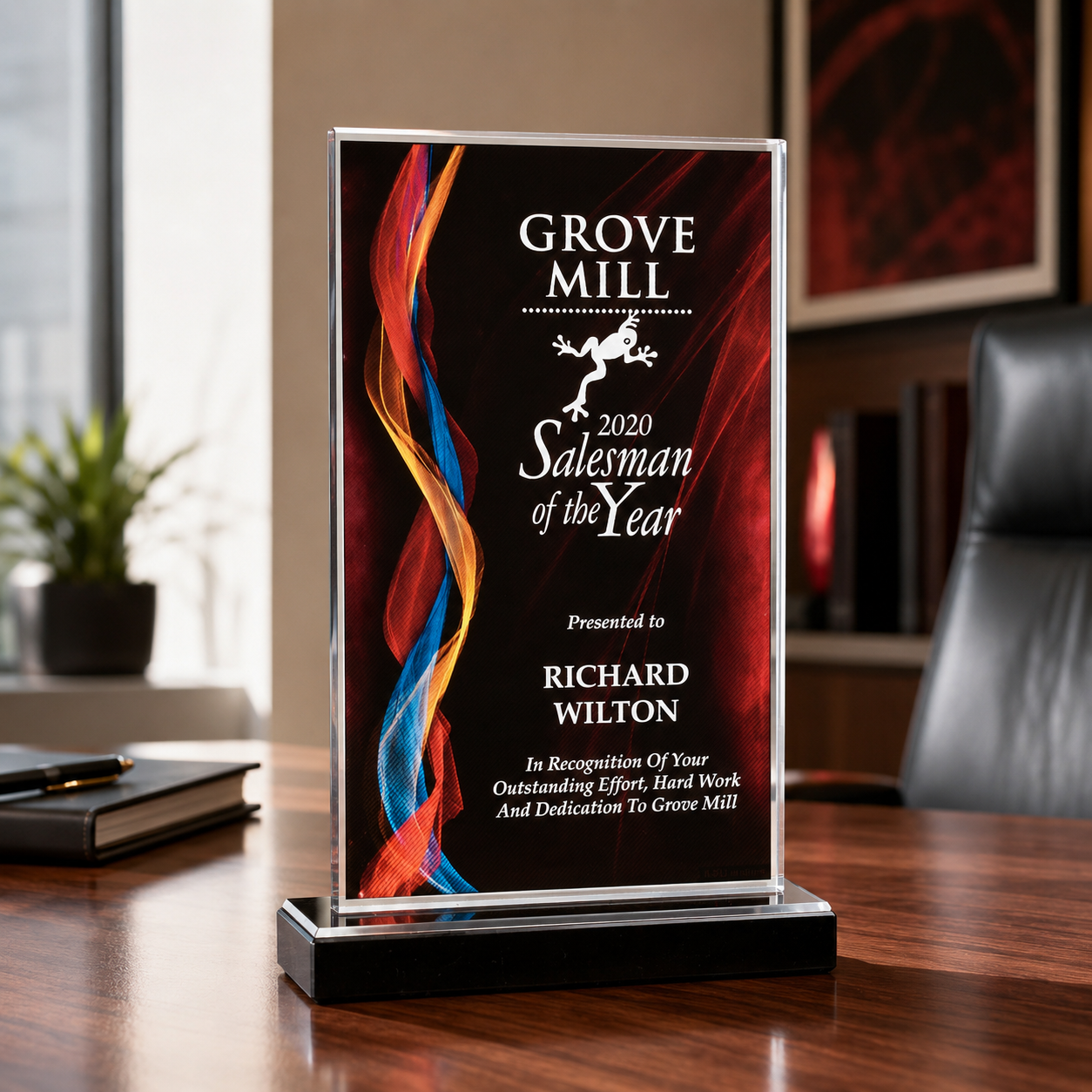 Illusion Swirl Acrylic Award