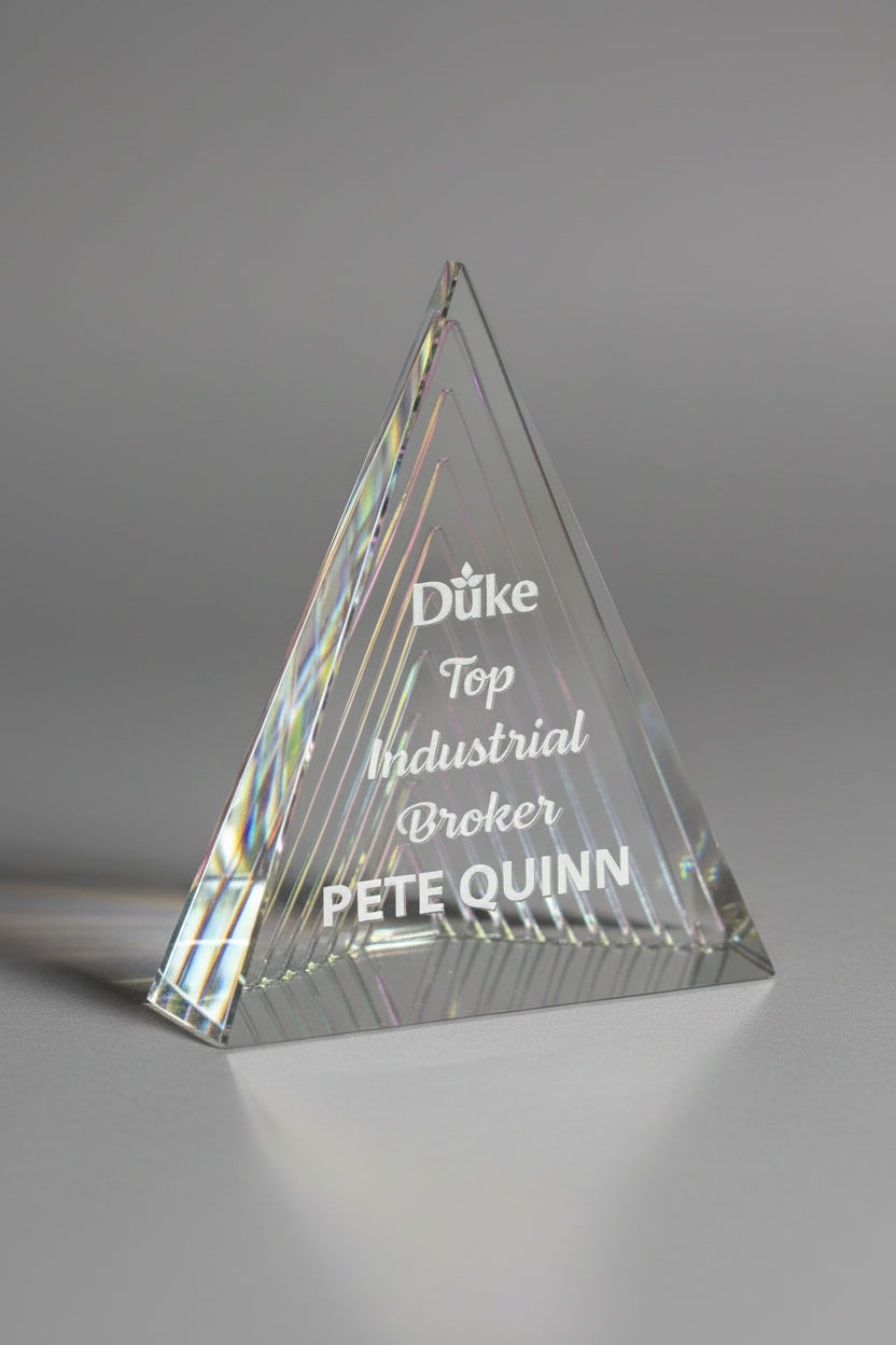 Spectra Color the Cairo Pyramid Crystal