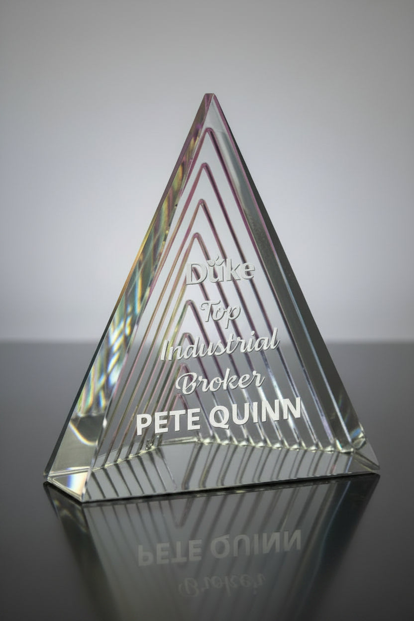 Spectra Color the Cairo Pyramid Crystal