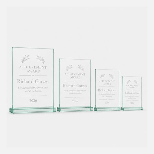 Jade Glass Standing Plaque