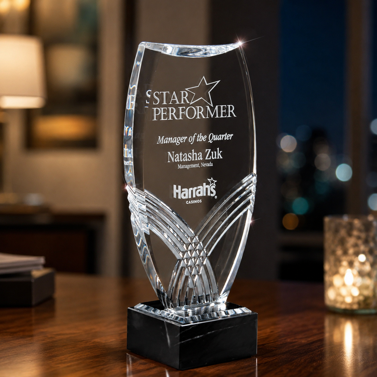 Large Nile Tower Acrylic Award