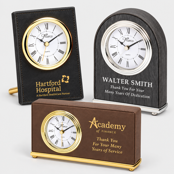 Leatherette Clocks