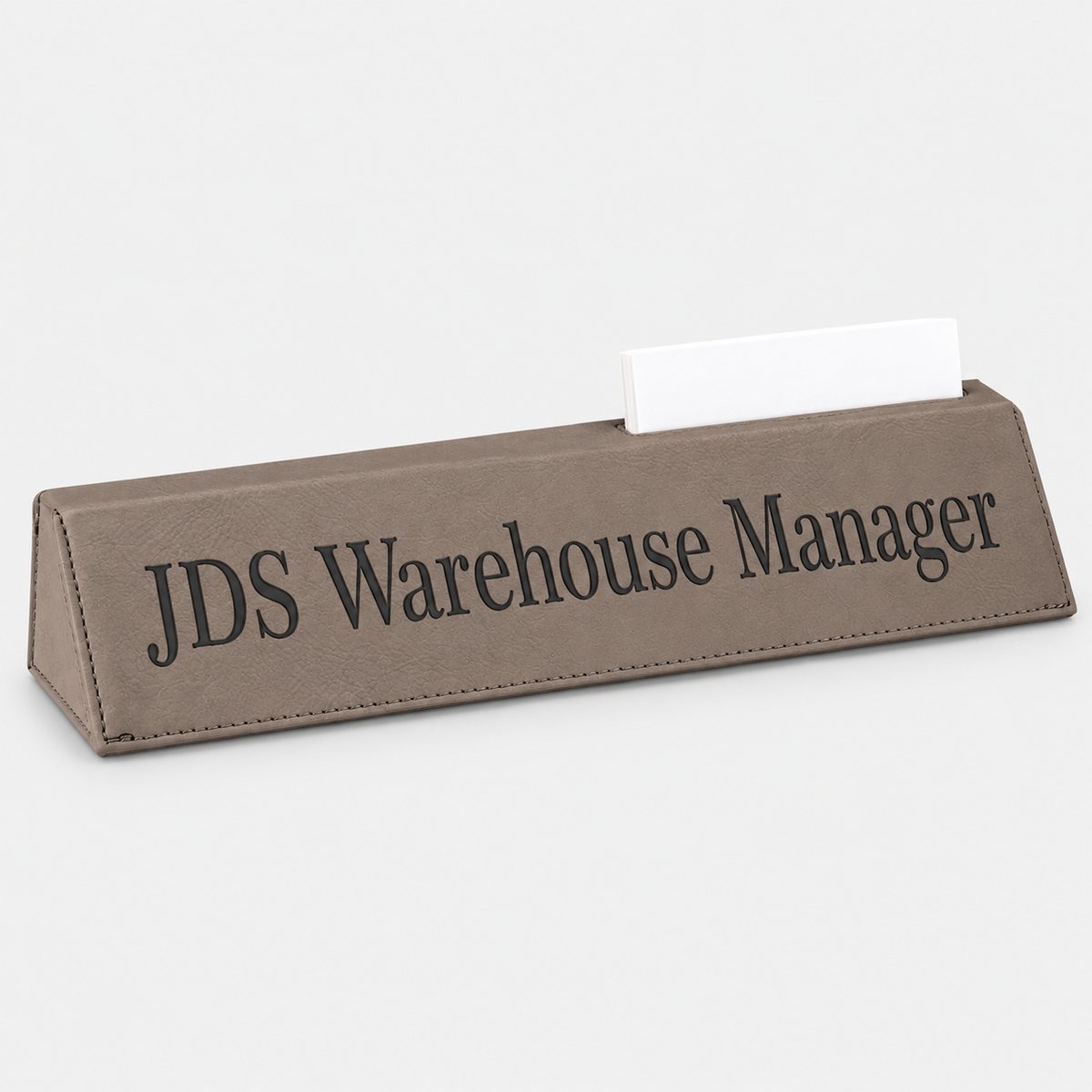 Leatherette Desk Wedge with Business Card Holder — product view