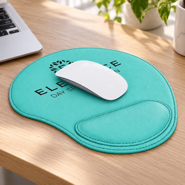 Leatherette Mouse Pad in an office setting