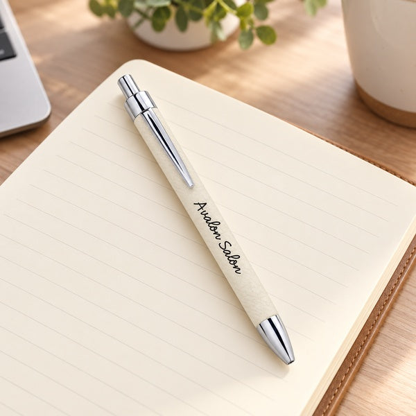 Leatherette Pen in an office setting