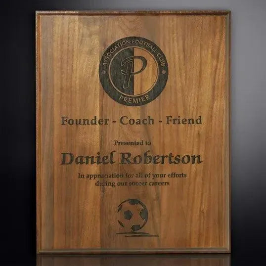 Direct-Engraved Executive Walnut Plaque