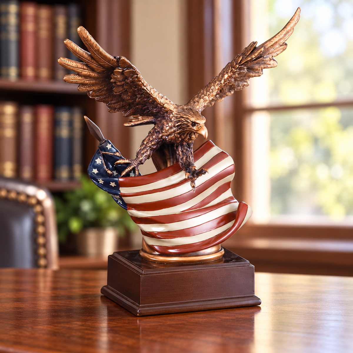 Eagle and Flag Resin Award — lifestyle photo
