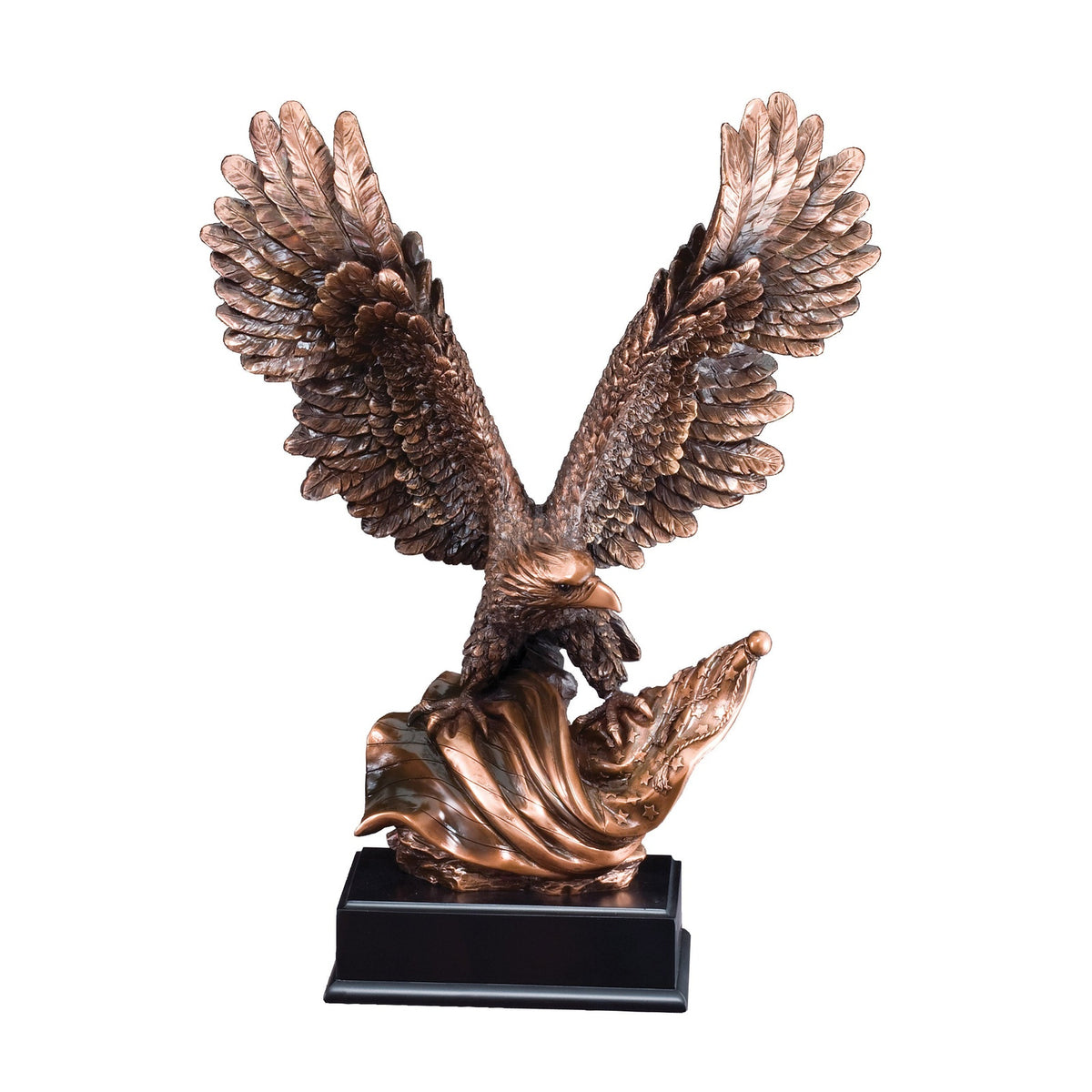 Bronze Finish Eagle with Flag Award — size variant product photo