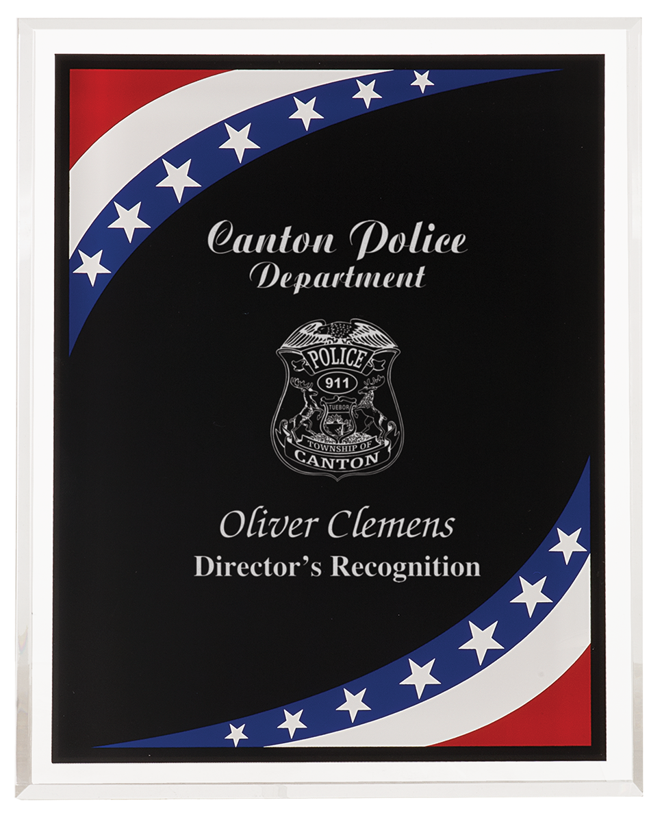 Patriotic Border Acrylic Plaque