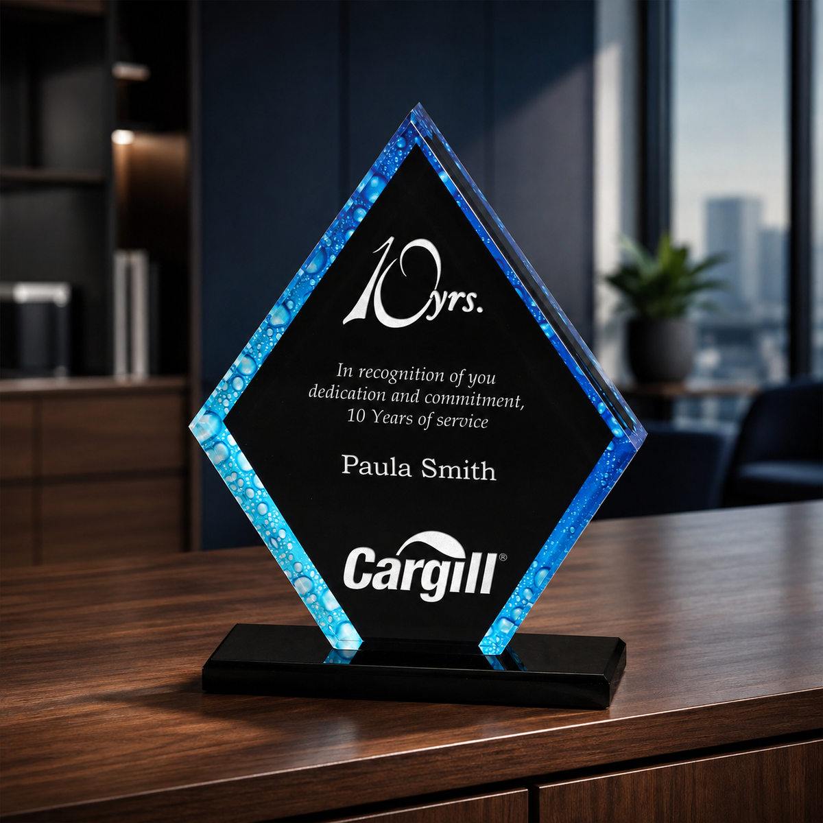 Pentagon Color Acrylic Award