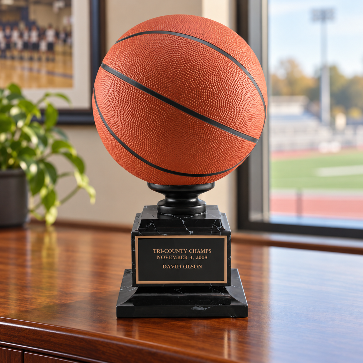 Full Color Basketball Replica Award — lifestyle photo