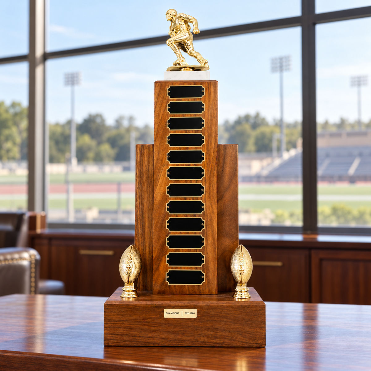 Tower Walnut Perpetual Trophy — lifestyle photo