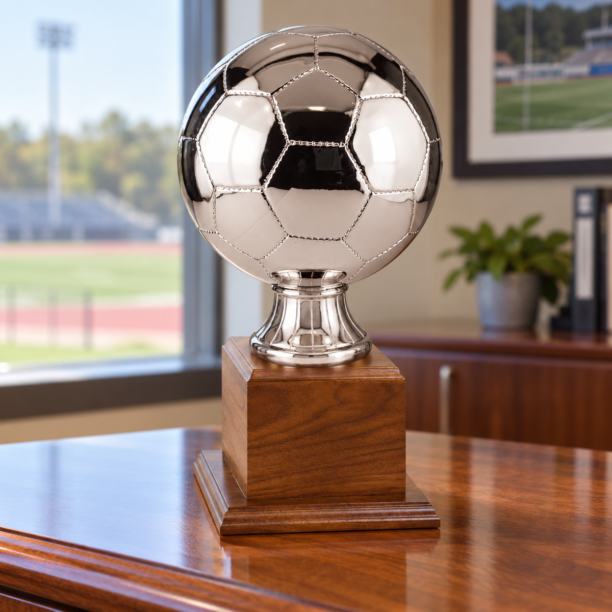 Soccer Ball Replica Award — lifestyle photo