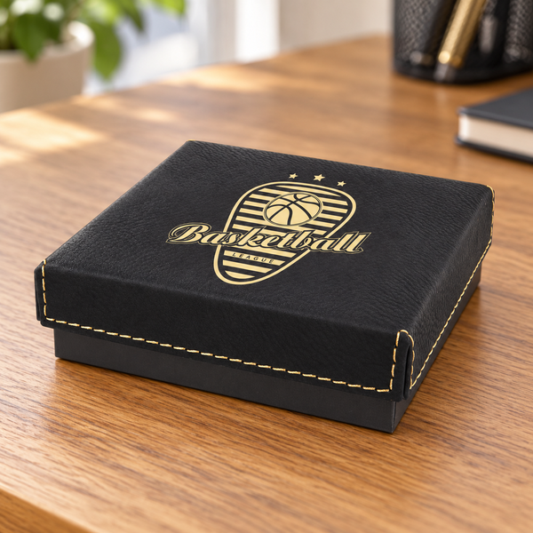 Personalized Medallion Display Boxes — lifestyle display