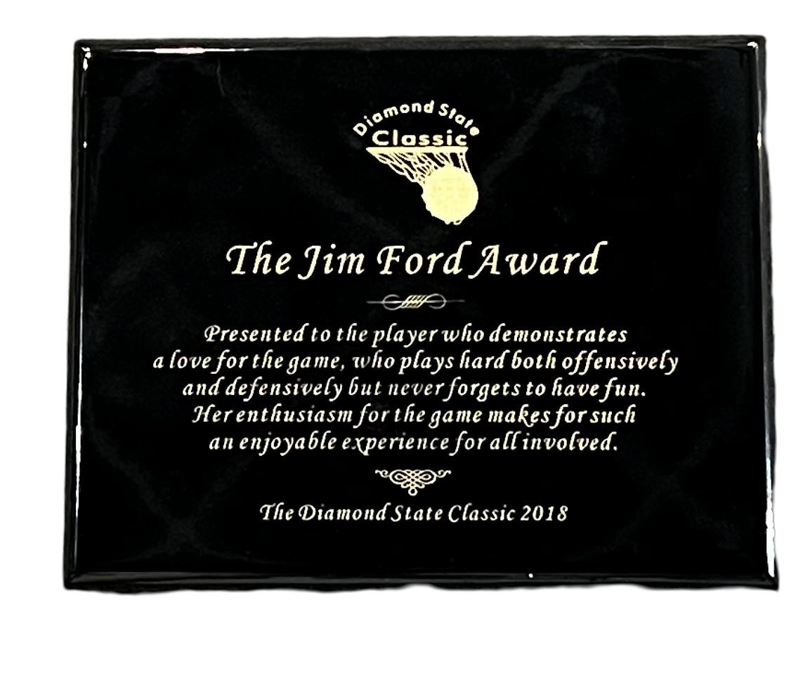 Black Piano Finish Plaque - Color-Filled