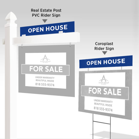 Real Estate Sign Riders