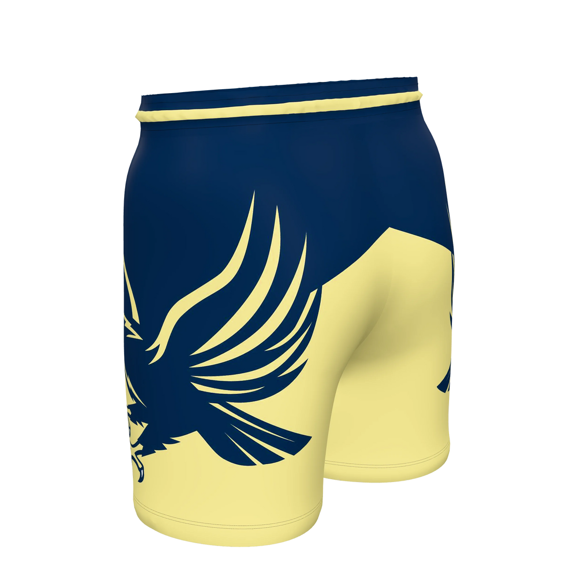 Custom Sublimated Men's Athletic Shorts — 5 inch inseam, supplier view 5