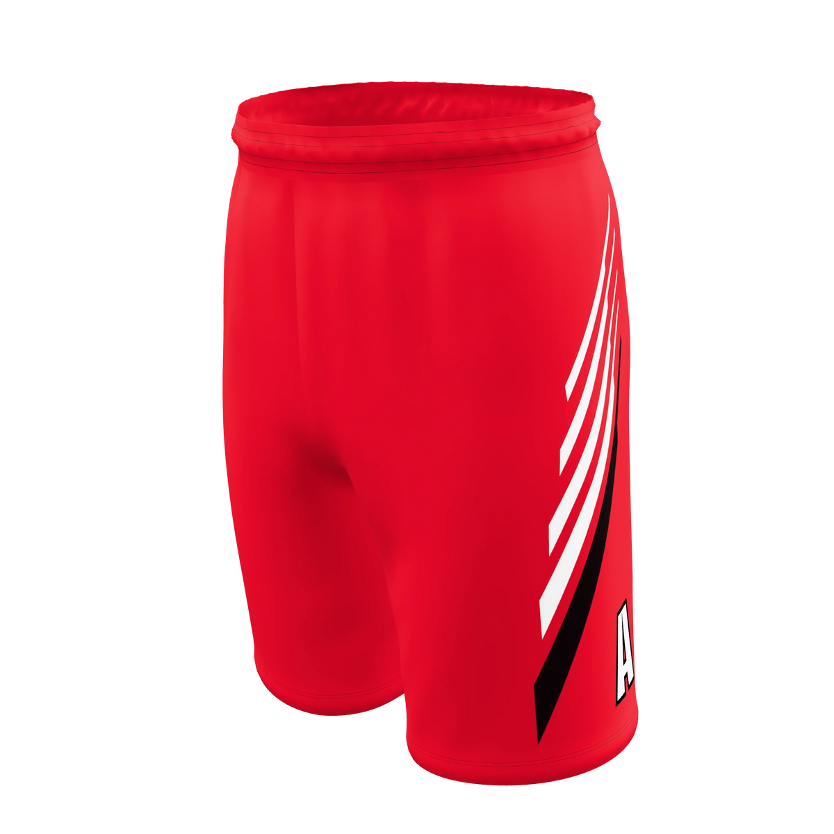 Custom Sublimated Men's Athletic Shorts — 9 inch inseam, supplier view 2
