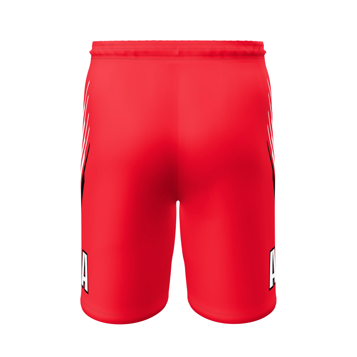 Custom Sublimated Men's Athletic Shorts — 9 inch inseam, supplier view 4