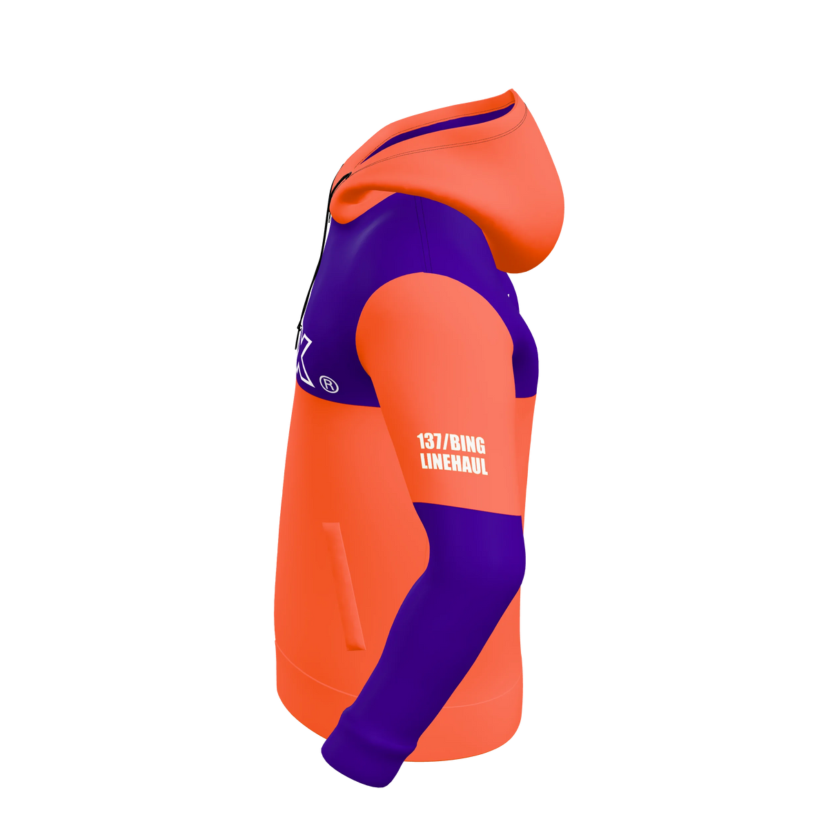 Custom Sublimated Men's Full-Zip Hoodie — alternate view 2
