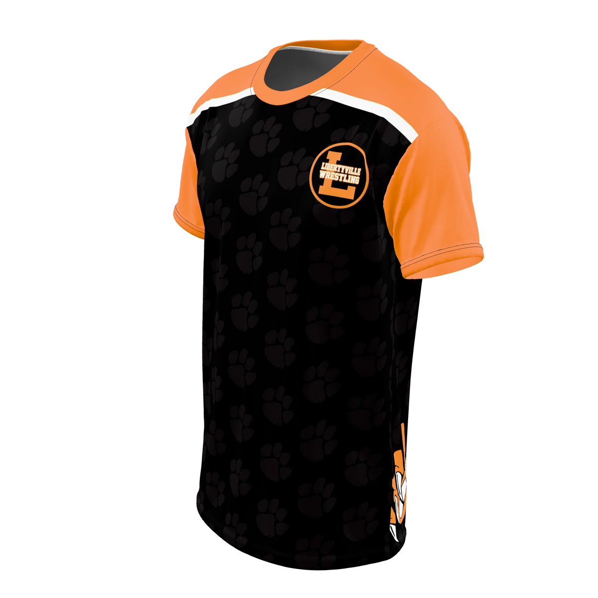 Custom Sublimated Men's Short Sleeve Crew Neck T-Shirt — alternate view 1