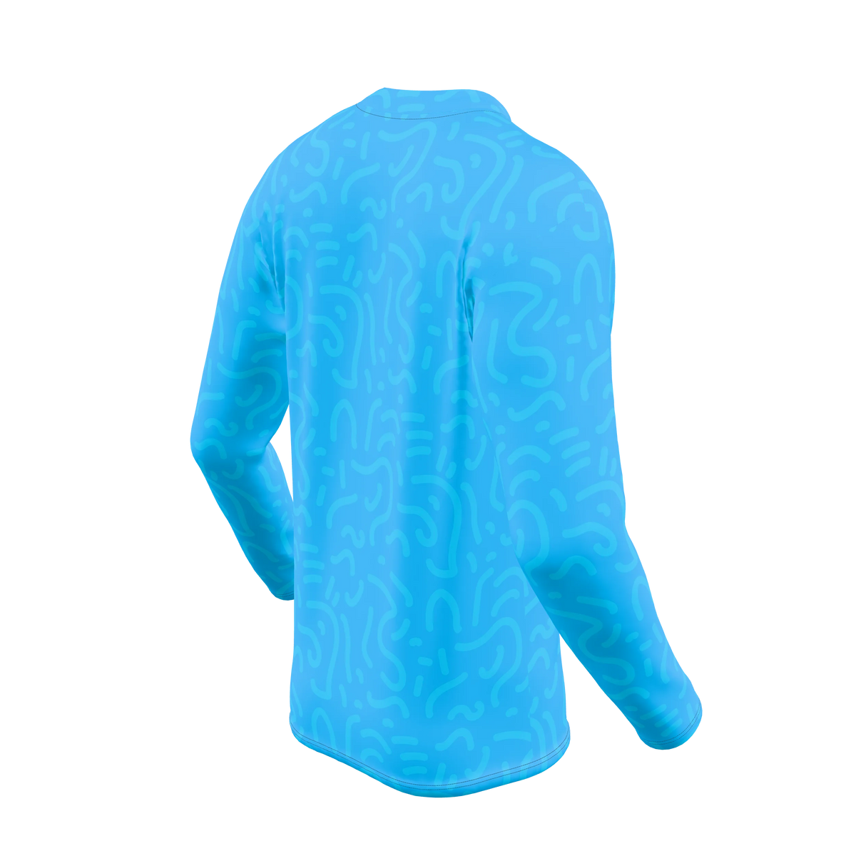 Custom Sublimated Men's Long Sleeve Crew Neck T-Shirt — supplier view 6