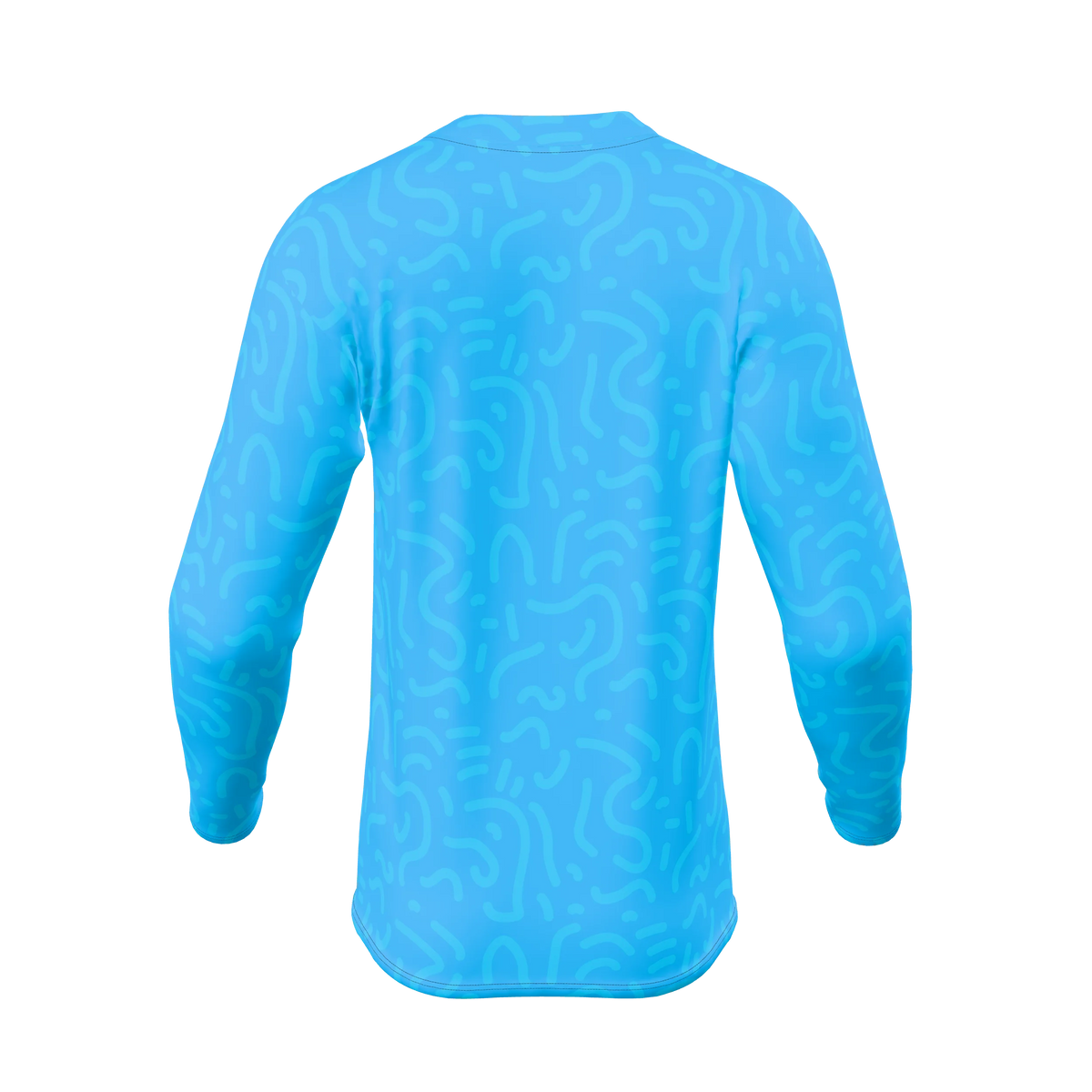 Custom Sublimated Men's Long Sleeve Crew Neck T-Shirt — alternate view 3