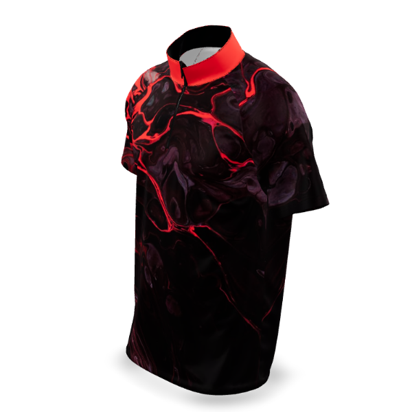 Custom Sublimated Men's Short Sleeve Quarter-Zip — alternate view 1