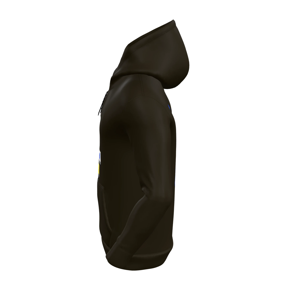 Custom Sublimated Men's Lace-Up Hoodie — alternate view 2