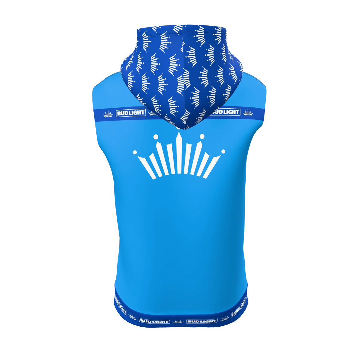 Custom Sublimated Men's Sleeveless Hoodie — alternate view 3