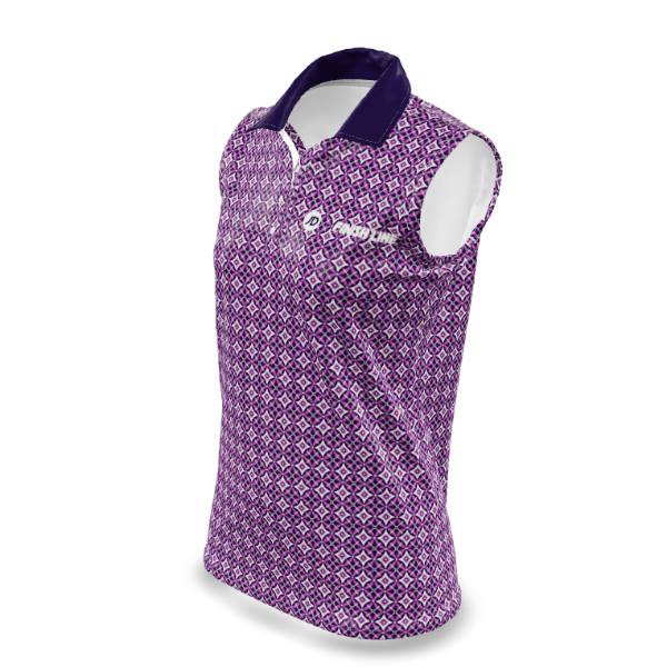 Custom Sublimated Women's Sleeveless Polo — alternate view 1