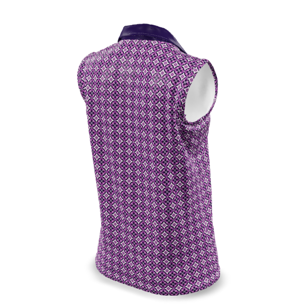 Custom Sublimated Women's Sleeveless Polo — alternate view 4