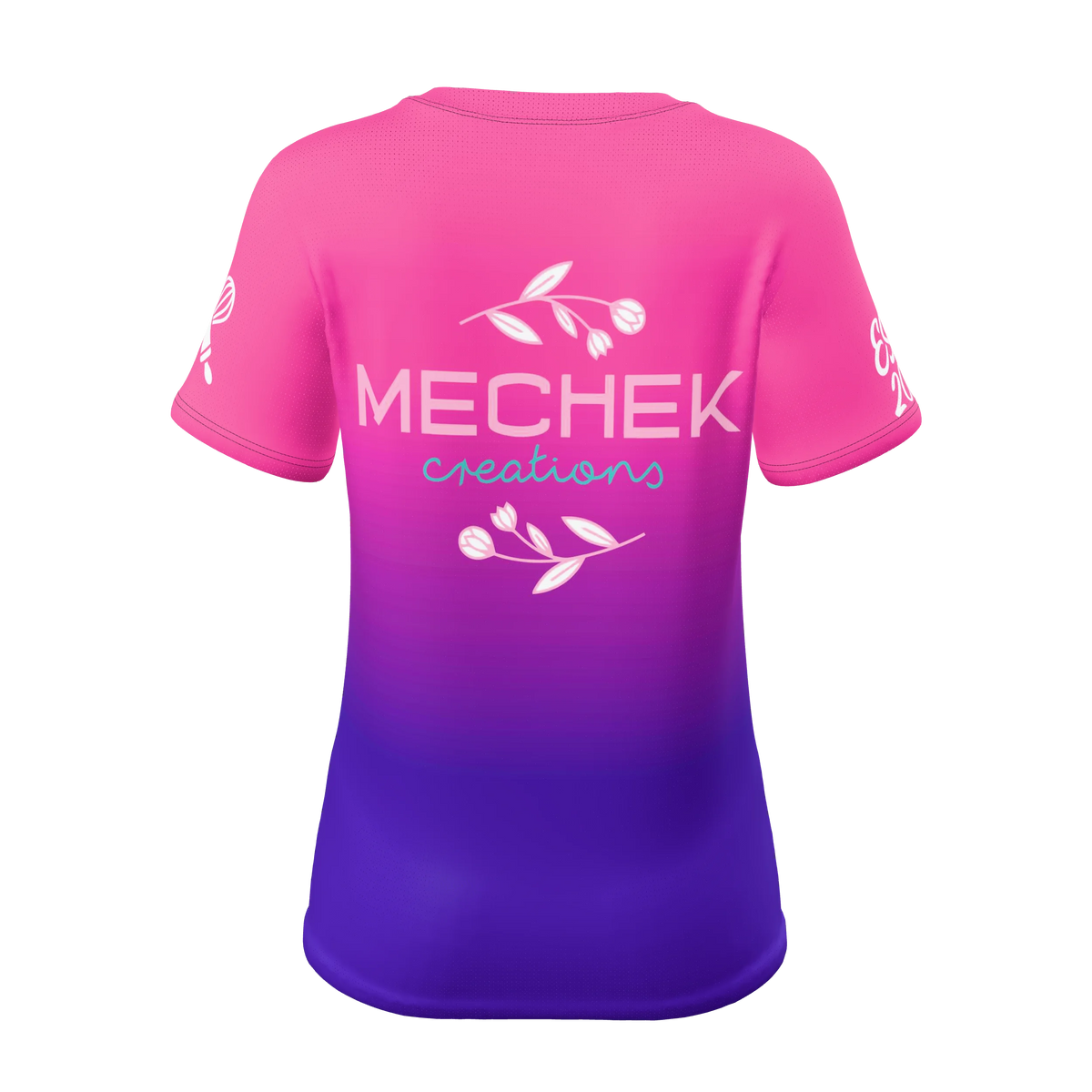 Custom Sublimated Women's Short Sleeve V-Neck T-Shirt — alternate view 3