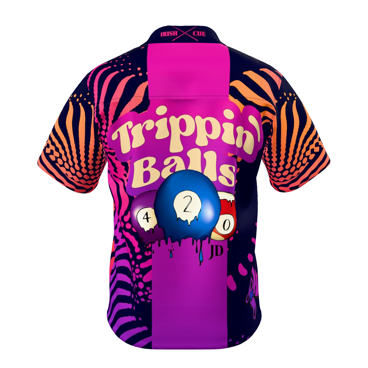 Custom Sublimated Men's Short Sleeve Button-Up Shirt — alternate view 3