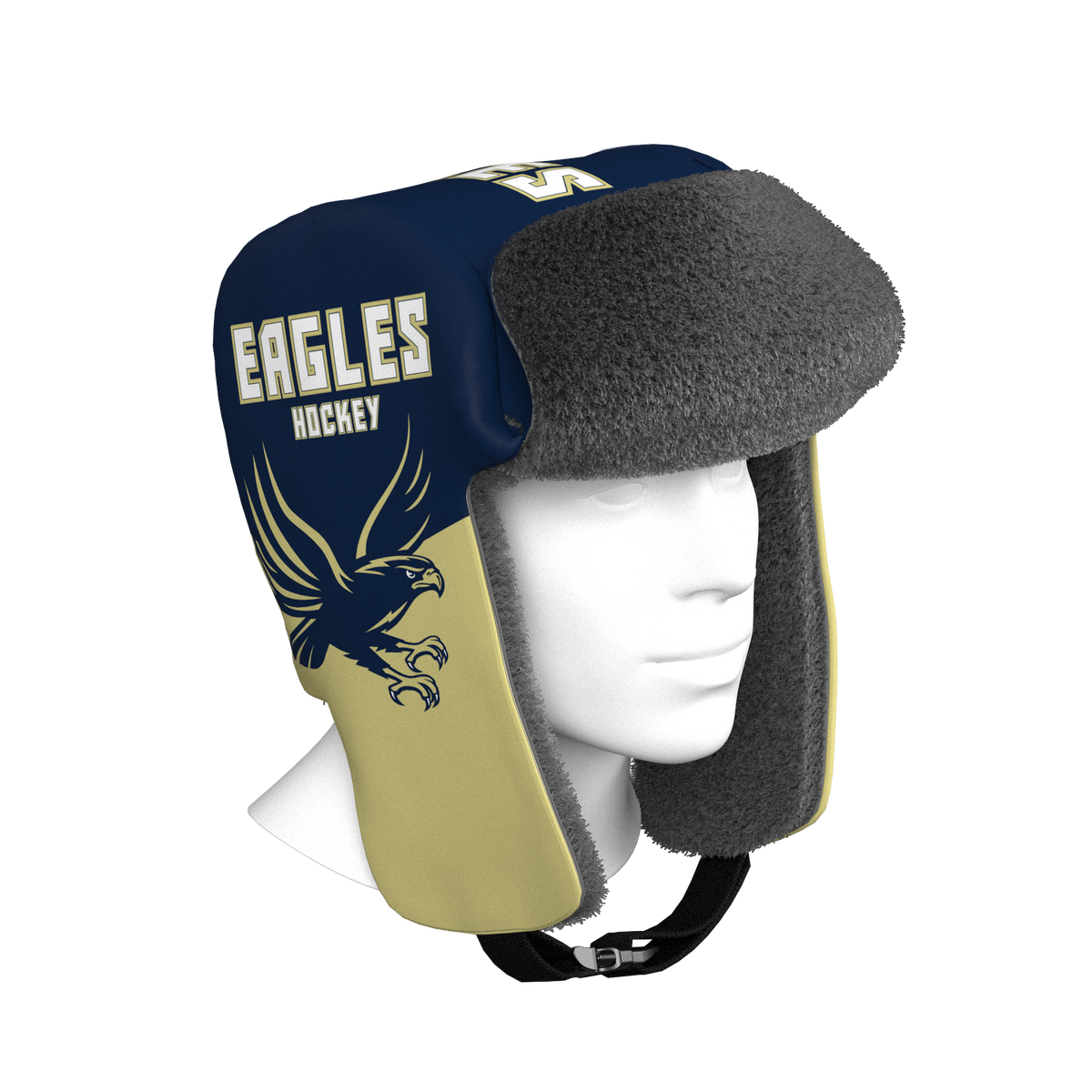 Custom Sublimated Trapper Hat — alternate view 3