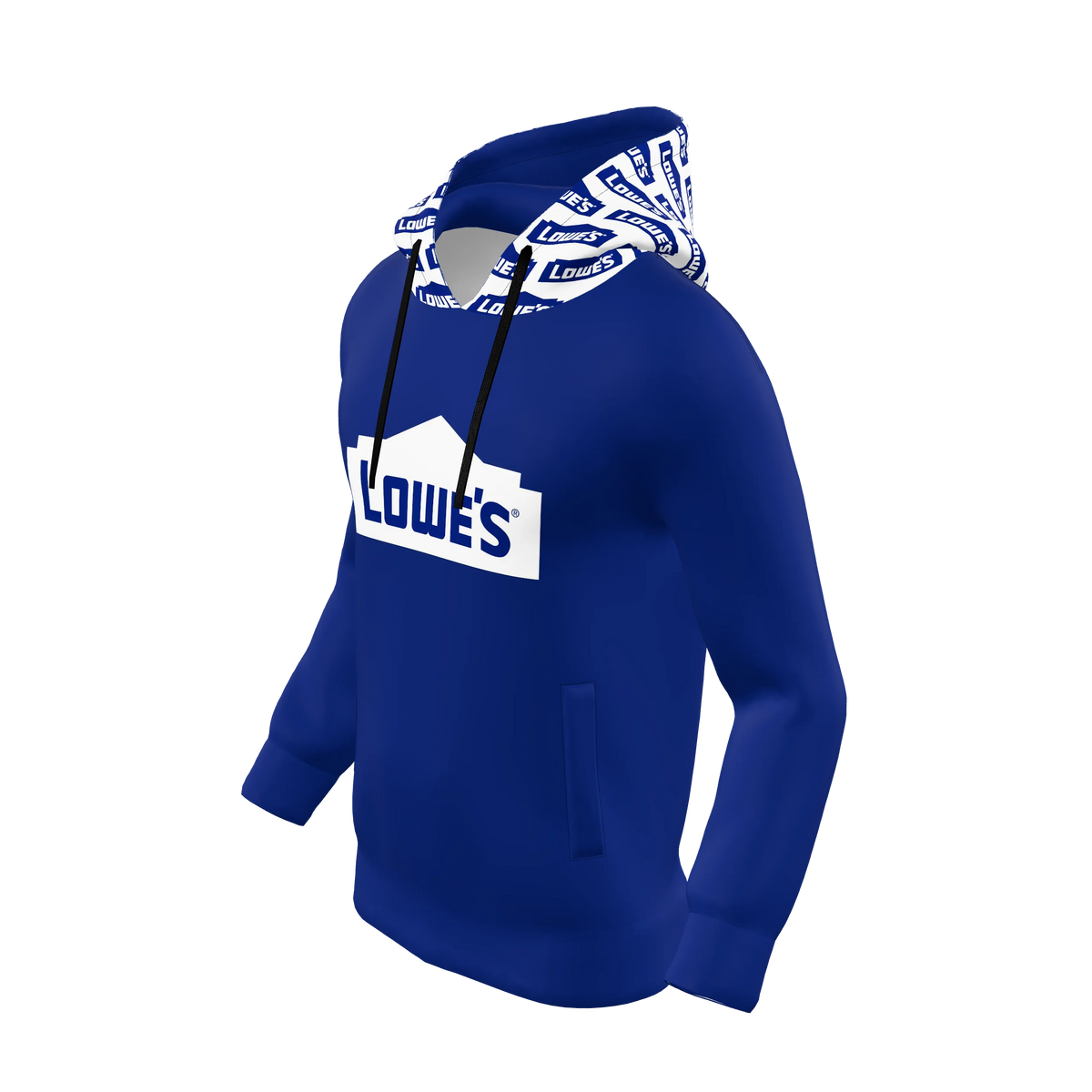 Custom Sublimated Men's Straight-Pocket Hoodie — alternate view 1