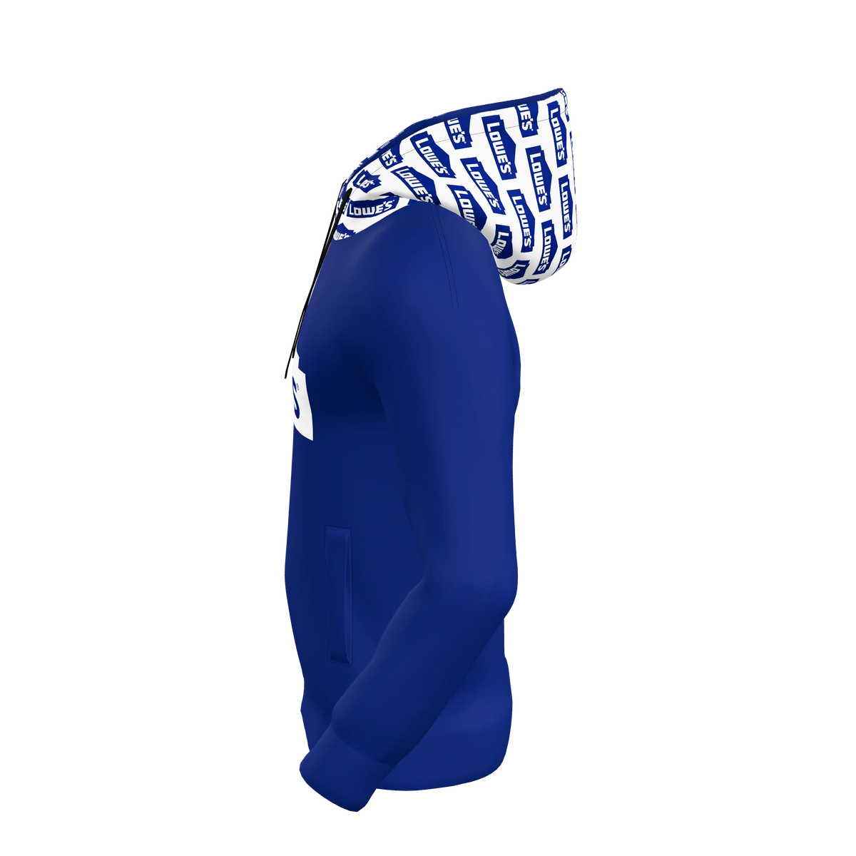 Custom Sublimated Men's Straight-Pocket Hoodie — alternate view 2