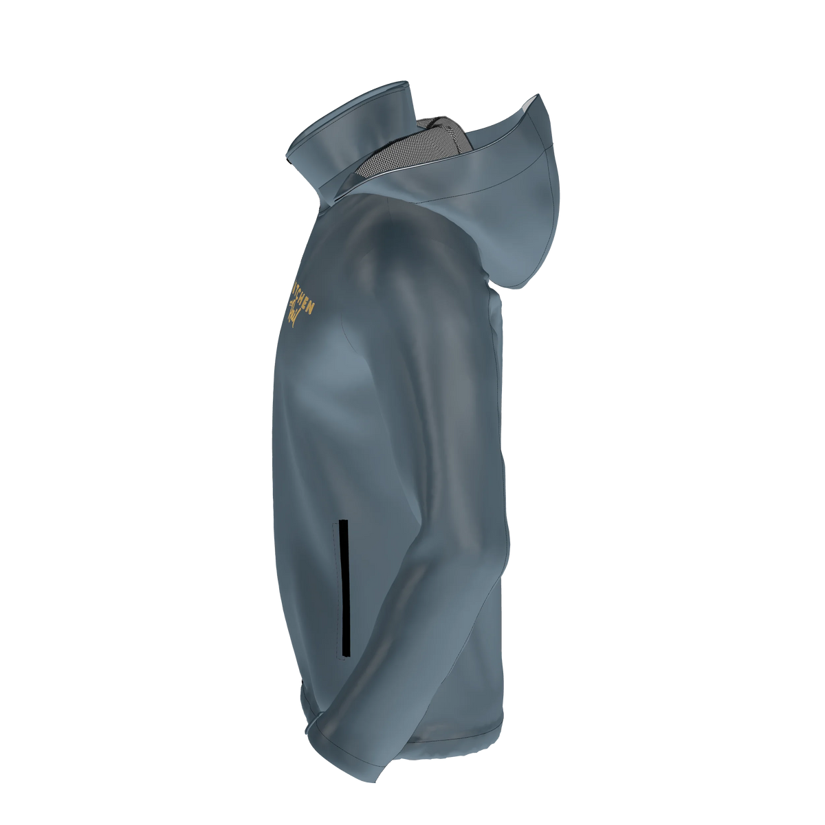 Custom Sublimated Men's Lined Full-Zip Windbreaker — alternate view 2