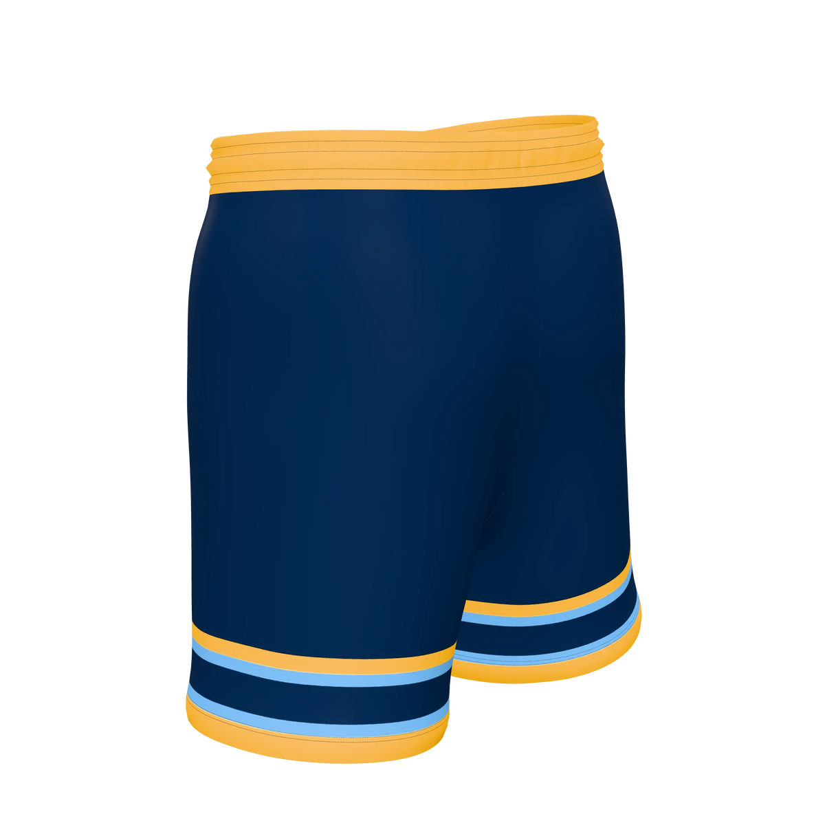 Custom Sublimated Women's Athletic Shorts — 5 inch inseam, supplier view 5