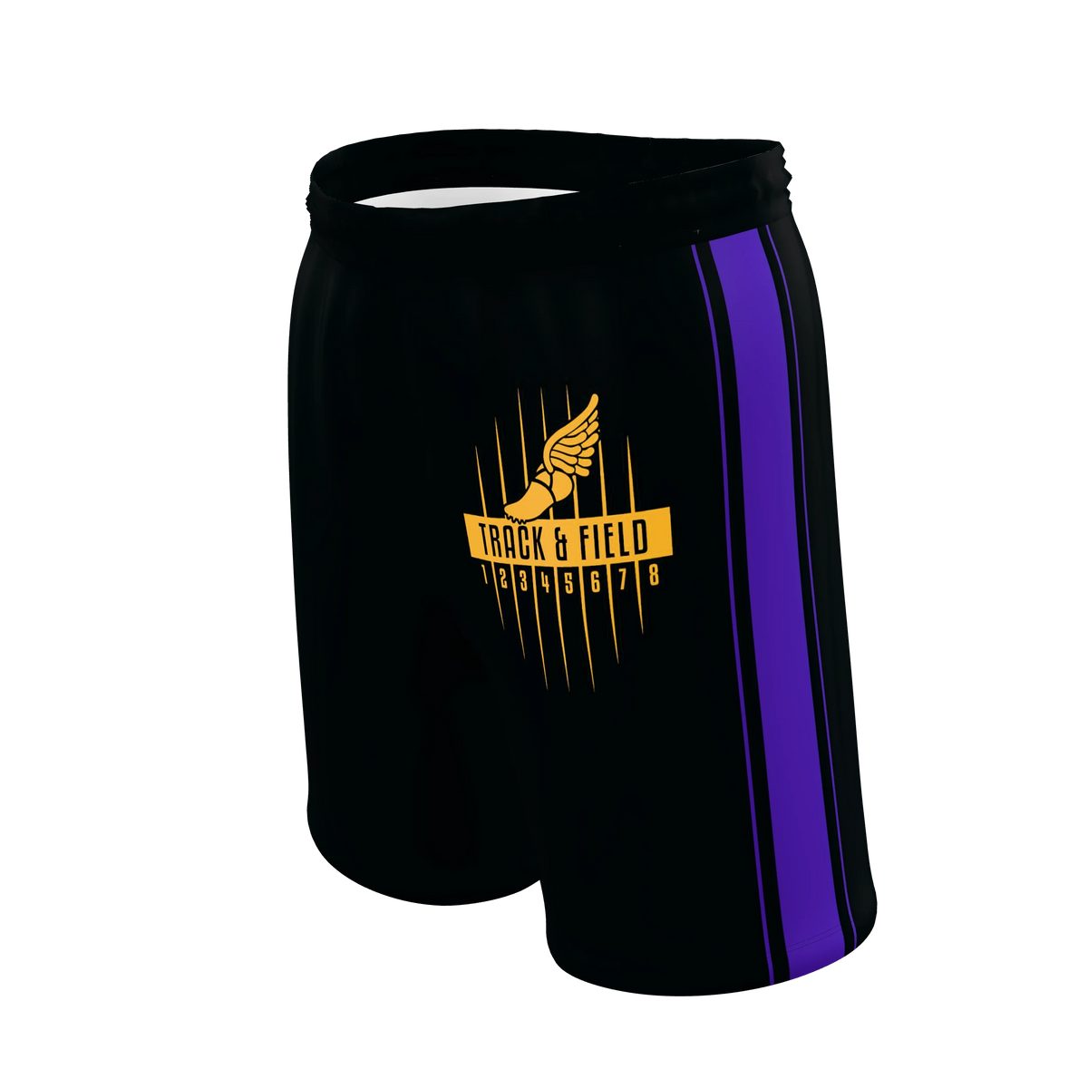 Custom Sublimated Women's Athletic Shorts — 7 inch inseam, supplier view 2