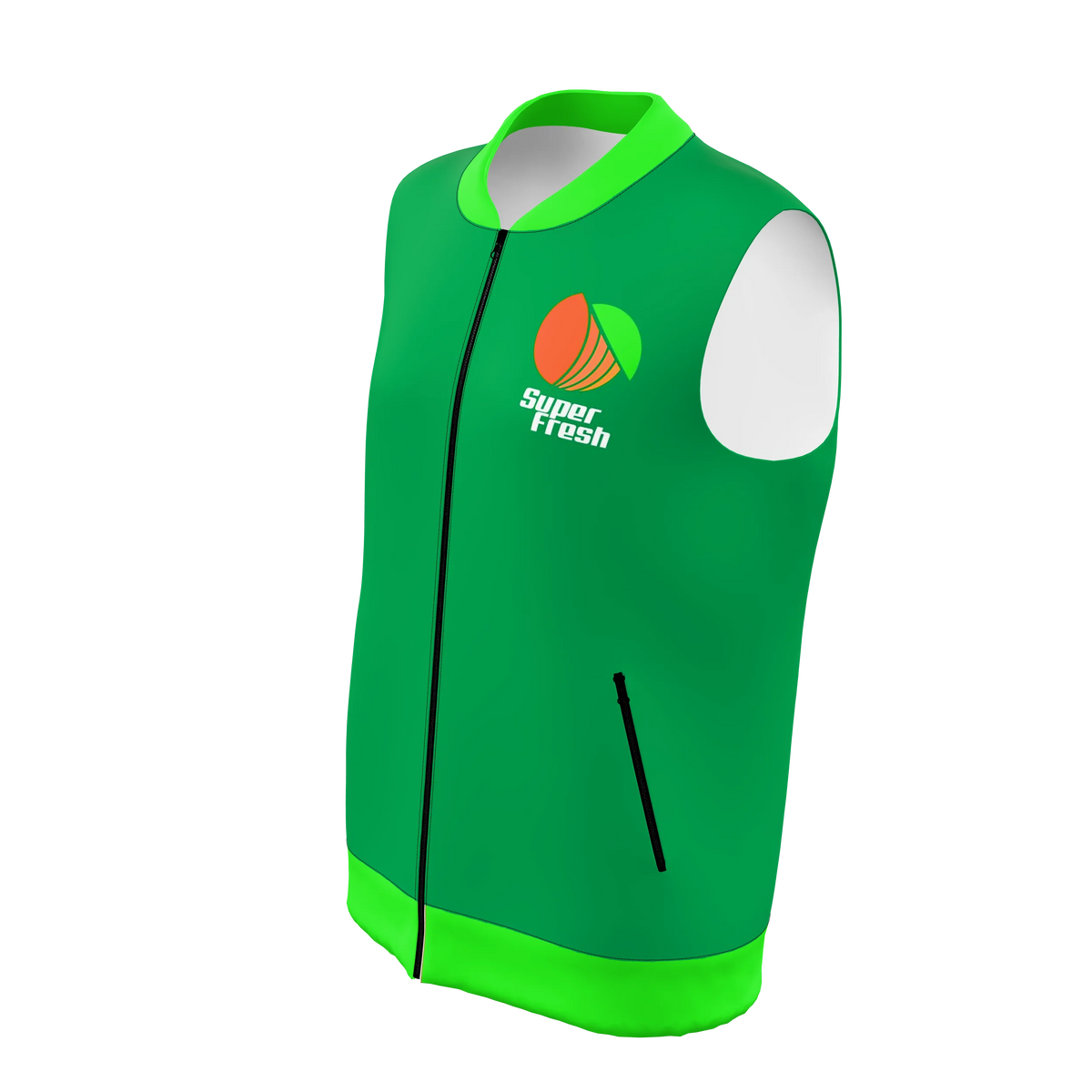 Custom Sublimated Women's Full-Zip Fleece Vest — supplier view 2