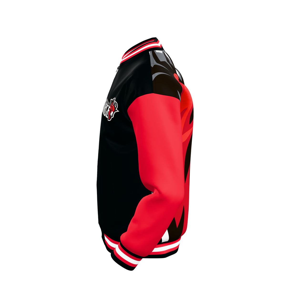 Custom Sublimated Zip-Front Bomber Jacket — alternate view 2