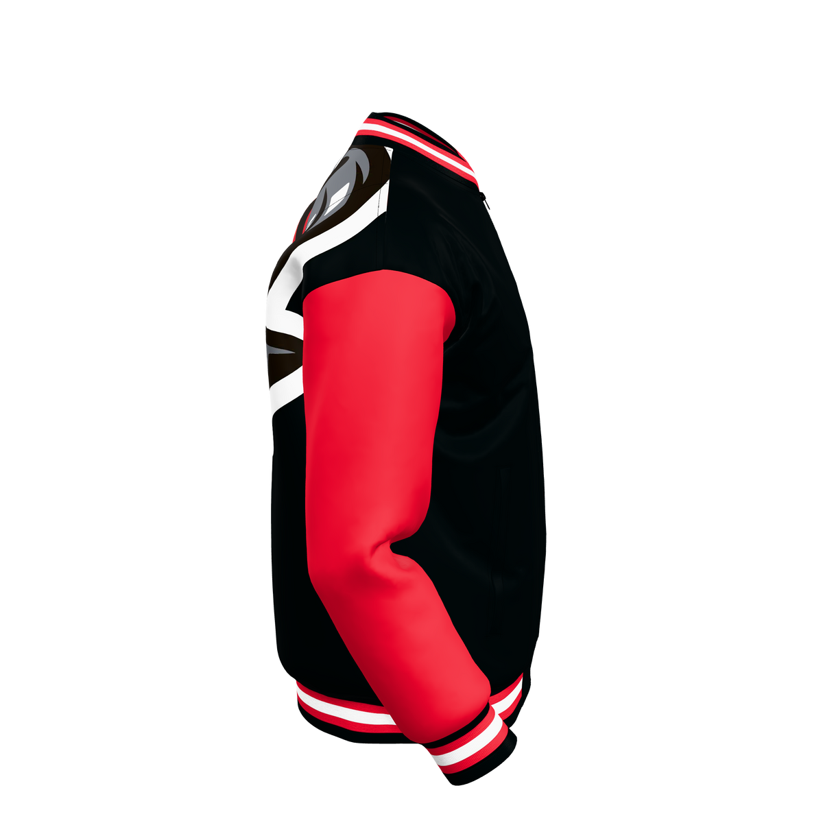 Custom Sublimated Zip-Front Bomber Jacket — alternate view 4